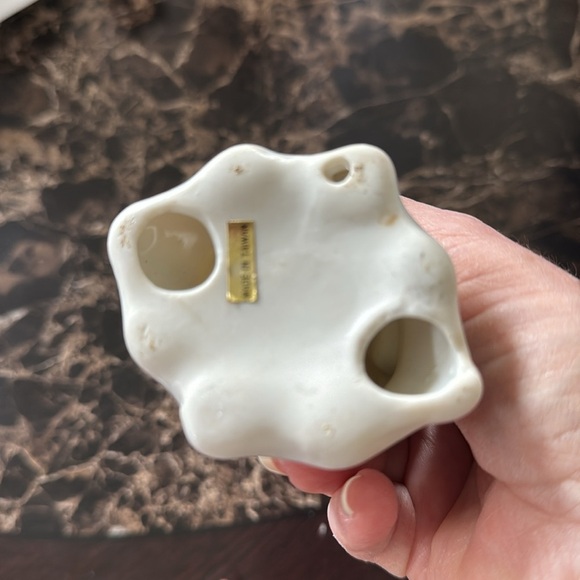 Vintage Blue and White Porcelain Elephant Figurine - Picture 3 of 4